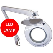 Косметологическая лампа-лупа для наращивания ресниц 6017 LED (увеличение 5 диоптрий)