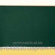 Доска аудиторная, одинарная, магнитная зеленая, под мел с лотком 1000х750 мм., 0719 фото