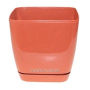 Горшок пластиковый “Тоскана Квадрат“ 11 терракотовый 0730-010 фото