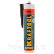 Герметик KRAFTOOL KRAFTFLEX FR150 силикатный огнеупорный +1500 С, жаростойкий, черный, 300мл фото