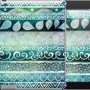 Чехол на iPad 2/3/4 Узор v16 2849c-25 фото