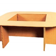 Комплект столов для учительской (С-017 - 4 шт + С-018 - 4 шт) (2200х2200х734 мм)