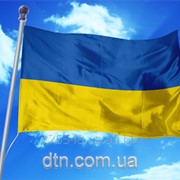 Флаг Украины с гербом фото