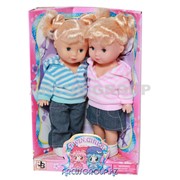 Кукла-пупс близнецы с капюшоном (открытая коробка) фото