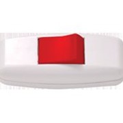 Выключатель EL-BI навесной белый с красной кнопкой 6А 250В 505-0301-806 фотография