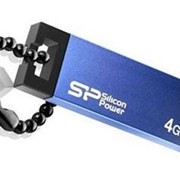 4Gb Touch 835 Silicon Power USB-флеш накопитель, USB 2.0, SP004GBUF2835V1B, Чёрно-голубой фото