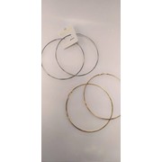 Женские серьги кольца диаметр 12 см фото