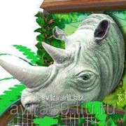 Декоративный персонаж голова носорога