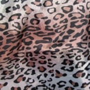 Ткань подкладочная леопардовая фото