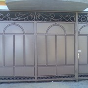 Ворота металлические фото