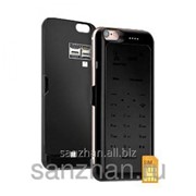 Чехол c аккумулятором и с встроенным телефоном для iPhone 6/6s Черный 86981 фото