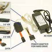 Переходник-адаптер USB - SATA , IDE (2.5"/3.5") , внешний БП, VCOM