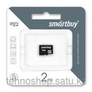 Micro SD карта памяти Smartbuy 2 GB без адаптеров фотография