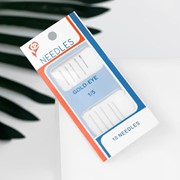 Иглы швейные для бисера, d 0,55 мм, 5,5 см, 5 шт (комплект из 10 шт.) фото