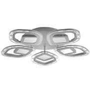 Люстра с ПДУ 1146/5WT LED 122Вт 3000-6000К+подсветка основания диммер белый 50х50х9 см фото