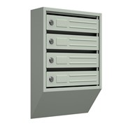 Вертикальный почтовый ящик Родонит-С-4, серый фото