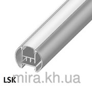 Профиль аллюминиевый LED круглый ЛСК 28,7мм, анодированный, цвет - серебро, 1 м
