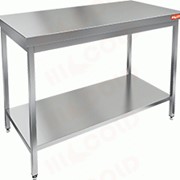 Стол нержавеющий разделочный центральный с полкой Hicold НСО-12/7П фото