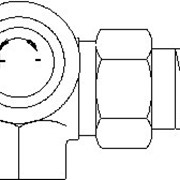 Серия “AV 6“ термостатический вентиль Ду15, R 1/2“, PN10, угловой трехосевой, левое присоед., артикул 1183462 фото