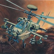 Модели авиационной техники Ударный вертолет АН-64А “Апач“ Артикул 204821 фотография