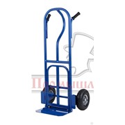 Грузовая тележка двухколесная Д-250П с откидной полкой (литые колеса) 250 мм фото