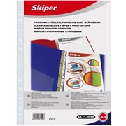 Файлы глянцевые для документов Skiper А4+, 40 мкм , 100 шт. фотография