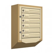 Антивандальный почтовый ящик Кварц-С-6, бежевый фото