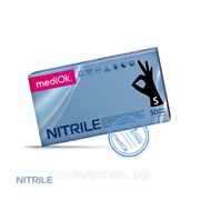 MediOk Nitrile перчатки нитриловые цв.ЧЕРНЫЙ 50 пар/ р.L фотография