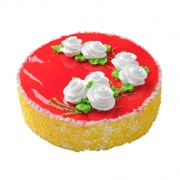 Торт «Весенняя фантазия» с персиками фото