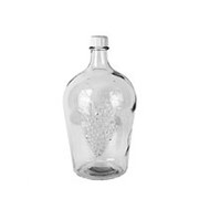 Бутыль стеклянная "Виноград" 4.5 литра