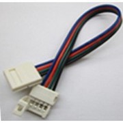 Коннектор для светодиодных лент OEM №9 10mm RGB 2joints wire (провод-2зажима) фото