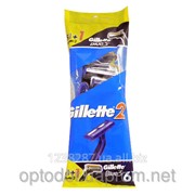 Одноразовый бритвенный станок Gillette (2) 5+1 Gillette Blue 3 фото