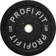 Диск для штанги HI-TEMP с цветными вкраплениями, PROFI-FIT D-51 (5 кг) фото