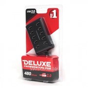 Расширитель USB - Deluxe - 10 Портов - DUH10001BK - USB 2.0