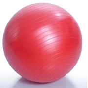 Мяч гимнастический / фитбол с системой антиразрыв в коробке с насосом (красный), 65 см Тривес фото