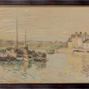 Картина Канал Луана в Сант-Maммс, 1888, Сислей, Альфред фото