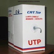 Кабель сетевой UTP CAT5e CU 24 AWG фотография