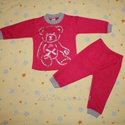 Детский костюм для девочки Bear красный фото