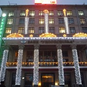 Электроосвещение фасадов зданий фото