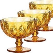 Набор креманок 400 мл 6 шт ЯНТАРНЫЙ LR (30474) фото