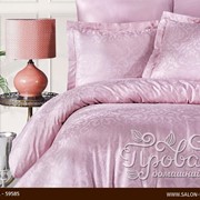 Постельное белье Ecosse SATIN JAKARLI DAMASK хлопковый сатин-жаккард розовый евро фотография