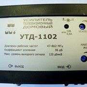 Усилитель (36дБ, 120 дБмкв): Дельта УТД-1102, телевизионный, домовой, 130 абонентов фото