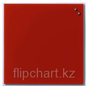 Стеклянная магнитно-маркерная доска Naga 45×45 красная) 10720) фото