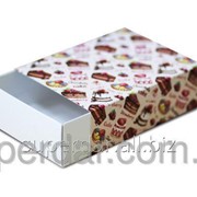 Упаковка для макарон, 115х155х50 мм., дизайн 11 фотография