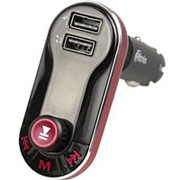 Автомобильный FM - трансмиттер Ritmix FMT-A780 2*usb, зарядка 2.1А, SD-MMC до 32 Гб, аудиовход фотография