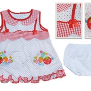 Платье с трусиками "Strawberry Baby"