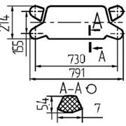Уплотнение пластинчатого теплообменника. Тип пластины П-1 (НТ-90)