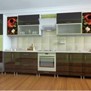 Кухня High Gloss Шоколад-Палисандр 3.9м фото