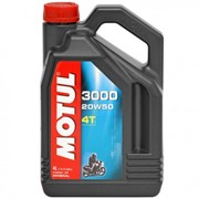 Масло для мототехники Motul Модель 20W50 4T 3000 4L фотография