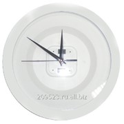 Часы пластиковые д. 29 см белые фотография